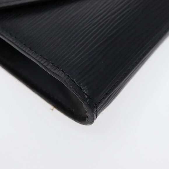 LOUIS VUITTON Epi Art Deco Clutch Bag Black M52632 LV Auth 88337 - Picture 5 of 16